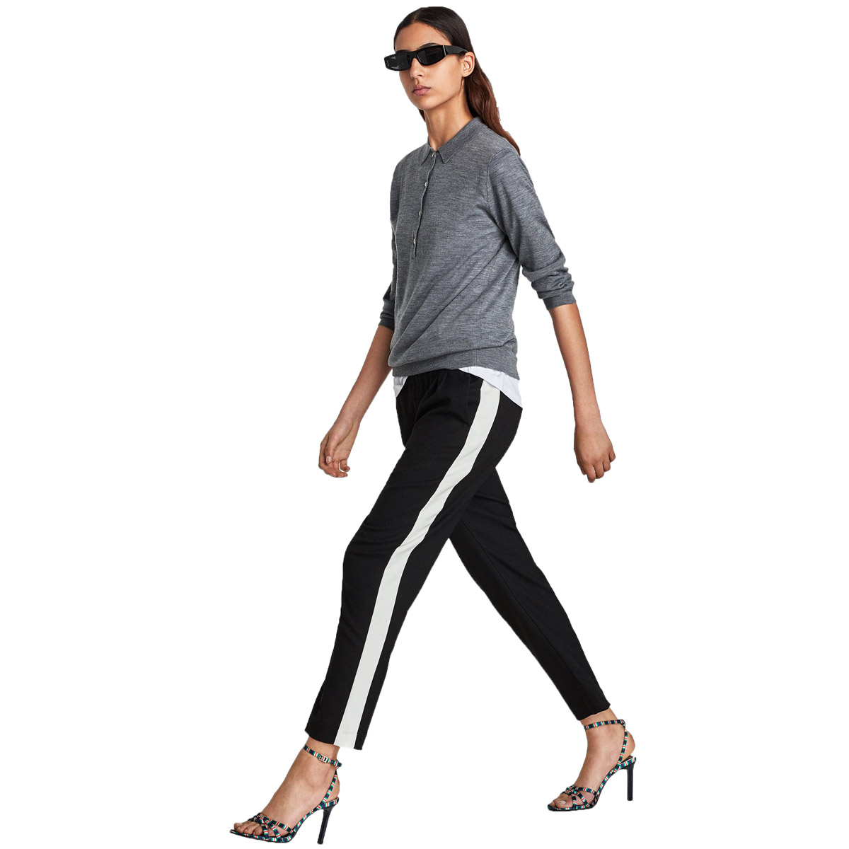 Trousers with Side Stripe